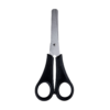 Tesoura Escolar Black Inox 130Mm Cabo Preto Leoeleo