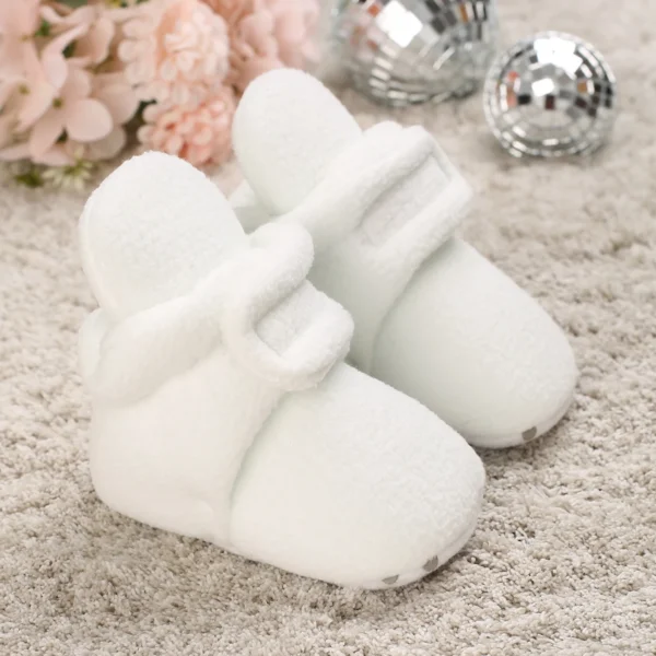 Botas Bebê Menina Meninos Inverno Quente Sapatos Sólidos Moda Criança Bolas Peludas 0-18M - Imagem 16