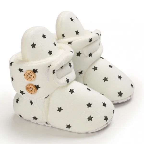 Botas Bebê Menina Meninos Inverno Quente Sapatos Sólidos Moda Criança Bolas Peludas 0-18M - Imagem 22