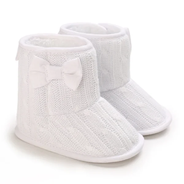 Botas Bebê Menina Meninos Inverno Quente Sapatos Sólidos Moda Criança Bolas Peludas 0-18M - Imagem 27