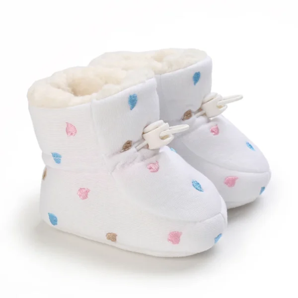 Botas Bebê Menina Meninos Inverno Quente Sapatos Sólidos Moda Criança Bolas Peludas 0-18M - Imagem 24