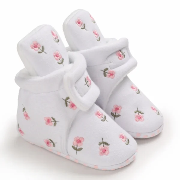 Botas Bebê Menina Meninos Inverno Quente Sapatos Sólidos Moda Criança Bolas Peludas 0-18M - Imagem 14