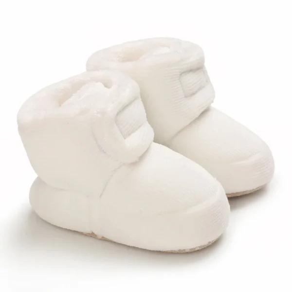 Botas Bebê Menina Meninos Inverno Quente Sapatos Sólidos Moda Criança Bolas Peludas 0-18M - Imagem 19
