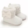 Botas Bebê Menina Meninos Inverno Quente Sapatos Sólidos Moda Criança Bolas Peludas 0-18M - Imagem 9